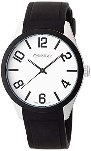 Calvin Klein Herren-Armbanduhr Analog Quarz Kautschuk K5E51CB2
