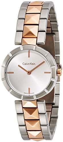 Calvin Klein Damen-Armbanduhr Analog Quarz Edelstahl K5T33BZ6