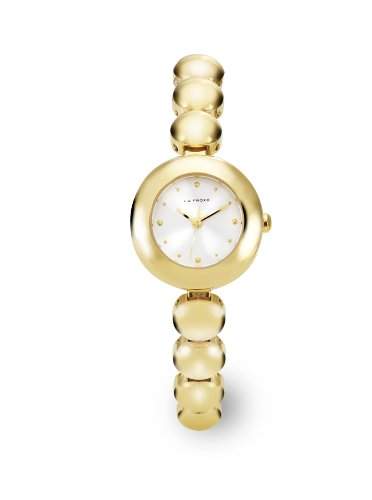 LA FROXX SPHERE Damen Armbanduhr analog Quartz Edelstahl ionenplatiert gold 75964591