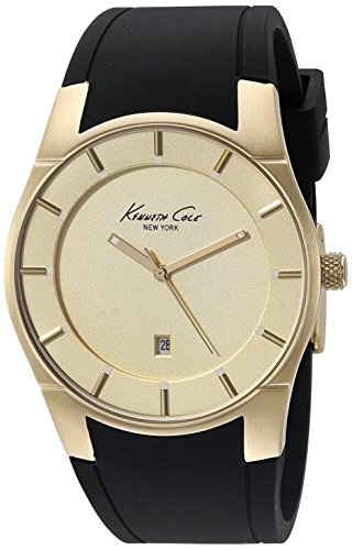 Kenneth Cole New York Herren 10027722 Slim Analog Display Japanisches Quartz Black Watch