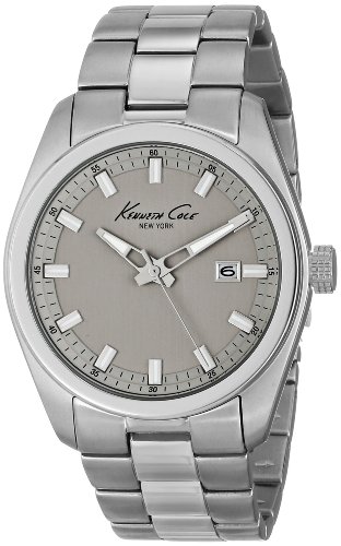 Kenneth Cole New York Herren KC9332 Classic Round Silver Analog Bracelet Dress Armbanduhr