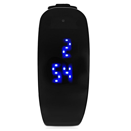 Leopard Shop SKMEI 1160 Unisex LED Digital Armband Uhr Armbanduhr Wasser Widerstand schwarz