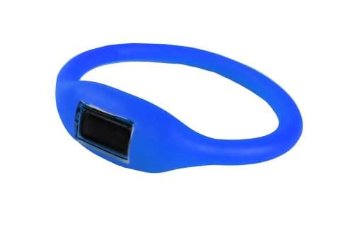 COM-FOUR® Unisex Armbanduhr Silikon Sportuhr digital Blau