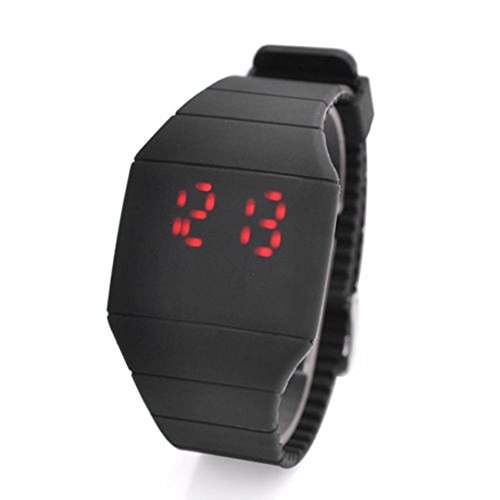 SSITG Touch Screen LED Digital Uhr Quarzuhr Sportuhr Silikon Herren Damen Armbanduhr