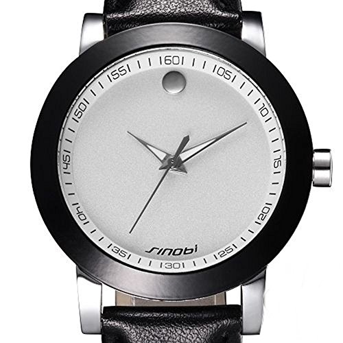 SSITG Uhr Armbanduhr Uhr Quarz Analog Uhren PU Leder Watch Geschenk Gift