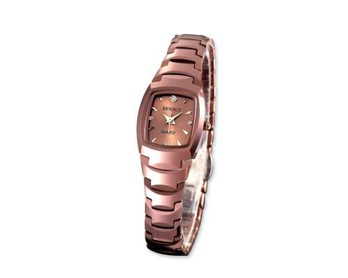 Grosszuegige Frauen Dame Kristall Uhr Edelstahl Armband Armbanduhr Damenuhr Analoges Quarz Uhr Geschenkuhr Automatikuhr - Rose Gold