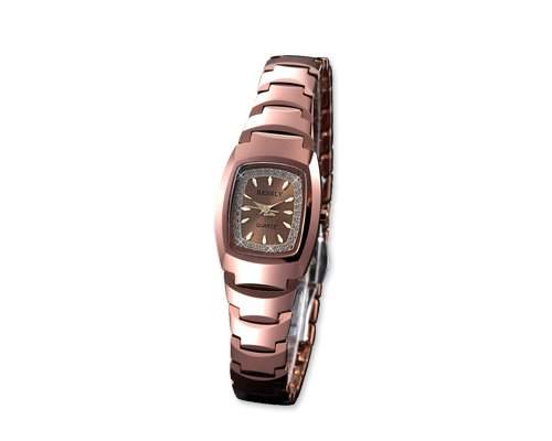 Luxus Frauen Dame Kristall Uhr EdelstahlArmband Armbanduhr Damenuhr Analoges Quarz Uhr Geschenkuhr Automatikuhr - Rose Gold