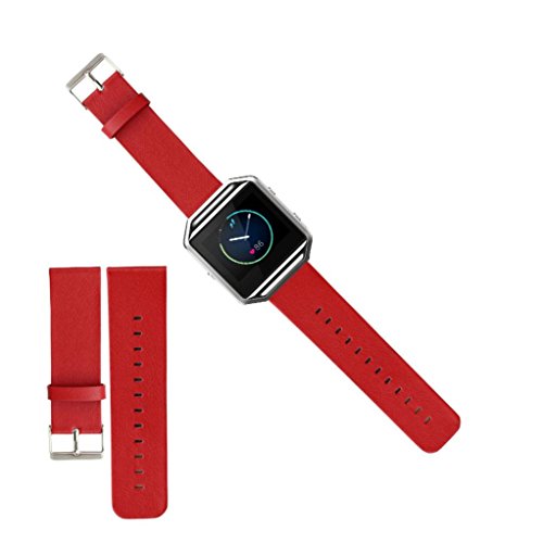 Sannysis Fuer Fitbit Blaze Activity Tracker Watch Strap Luxus PU Leder Uhrenarmband
