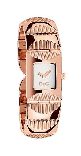 D&G Dolce&Gabbana Damen-Armbanduhr TWEED IP ROSE SLV DIAL BRC DW0324