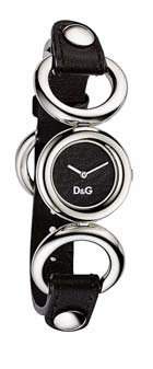 D&G Dolce&Gabbana Damen-Armbanduhr BB SS BLACK DIAL BLACK STRAP DW0407