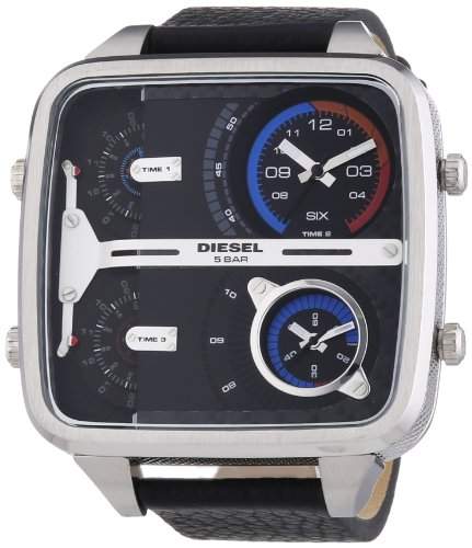 Diesel Herren-Armbanduhr Chronograph Quarz Leder DZ7283