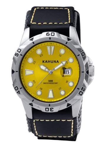 Kahuna Herren-Armbanduhr Analog textil braun K6V-0002G