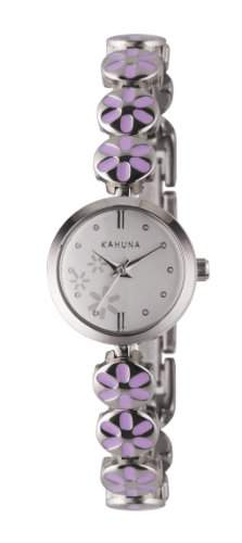 Kahuna WomenQuarz-Uhr mit weissem Zifferblatt Analog-Anzeige und-Silber - 0051L KLB andere Armbaender