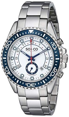 SO & CO New York Herren-Armbanduhr Analog Quarz Edelstahl 50151