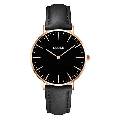 Cluse Damen-Armbanduhr Analog Quarz Leder CL18001