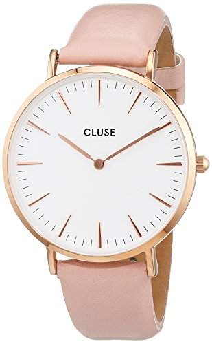Cluse Damen-Armbanduhr Analog Quarz Leder CL18014