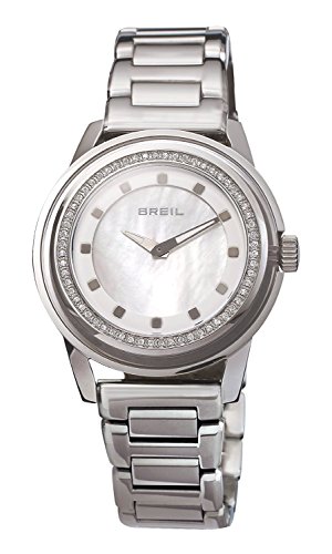 Breil TW1006 Herren Stailess Silber Armband Band Beige Dial Analog Watch
