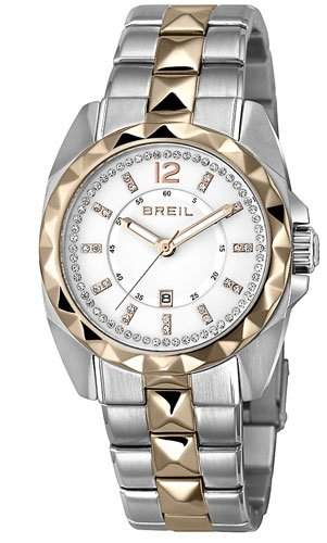ORIGINAL BREIL Uhren BRIGHT Swarovski Damen Edelstahl, IP Rosa Uhrzeit - TW1342