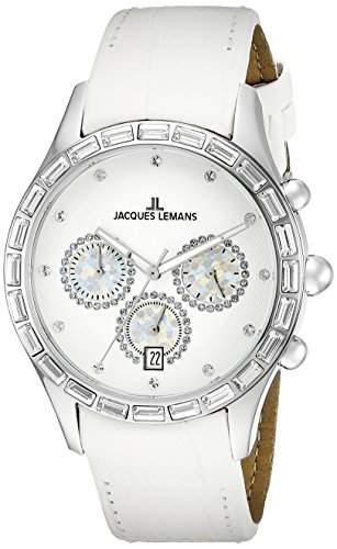 Jacques Lemans La Passion Damen-Armbanduhr Capri Analog Leder 1-1646B