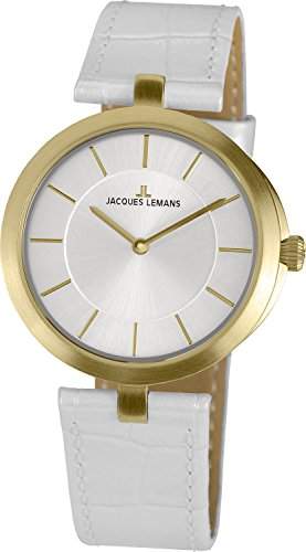 Jacques Lemans Classic Damen-Armbanduhr XS London Analog Leder 1-1663E