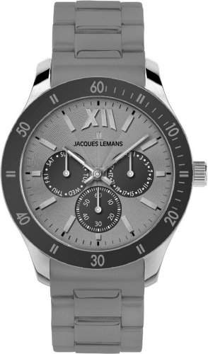 Jacques Lemans Sports Unisex-Armbanduhr Rome Sports Analog Silikon 1-1691B