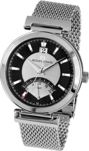 Jacques Lemans Classic Herren-Armbanduhr XL Verona Analog Edelstahl 1-1697D