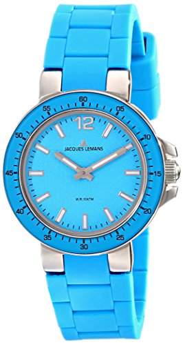 Jacques Lemans Damen-Armbanduhr XS Milano Analog Silikon 1-1707L