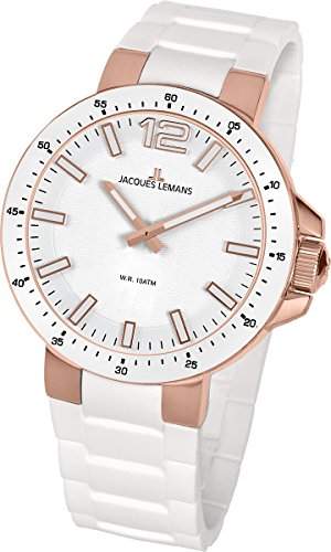 Jacques Lemans Damen-Armbanduhr XS Milano Analog Silikon 1-1707Q