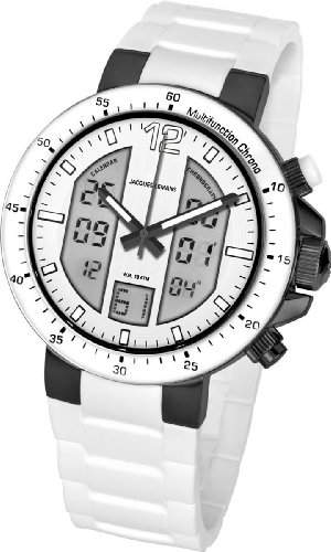 Jacques Lemans Herren-Armbanduhr XL Analog Digital Quarz Silikon 1-1726G