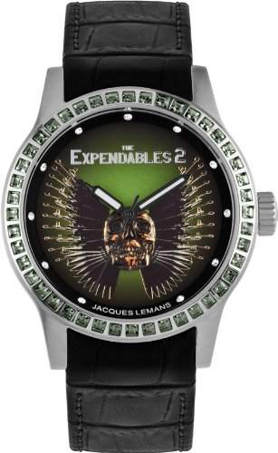 Jacques Lemans Damen-Armbanduhr The Expendables 2 Analog Quarz Leder E-225