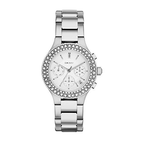 DKNY Damen-Armbanduhr Chambers Chronograph Quarz Edelstahl NY2258