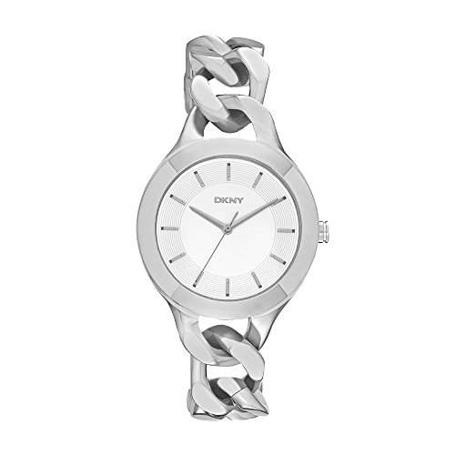 DKNY Damen-Armbanduhr Analog Quarz Edelstahl NY2216