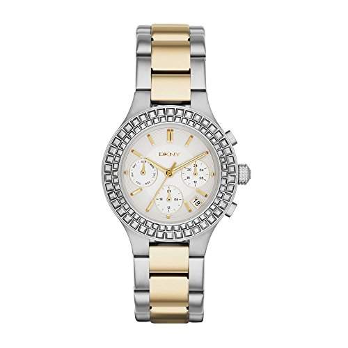 DKNY Damen-Armbanduhr Chronograph Quarz Edelstahl beschichtet NY2260