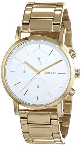 DKNY Damen-Armbanduhr Chronograph Quarz Edelstahl beschichtet NY2274