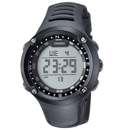 UNIQUEBELLA OHSEN LED Digital Sport Datum Herrenuhr Dualzeit Anzeige Silikon Armbanduhr Sportuhr Quarzuhr Uhr #58