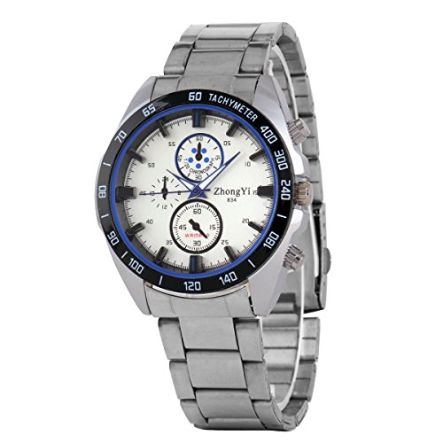 UNIQUEBELLA Edelstahl Armbanduhr Quarz Uhr Watch Gift Geschenk B20