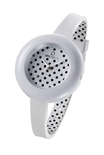 OPSOBJECTS · OPS!POIS WATCHES · Armbanduhr | Uhrarmband | Uhrband · weiss schwarz silber