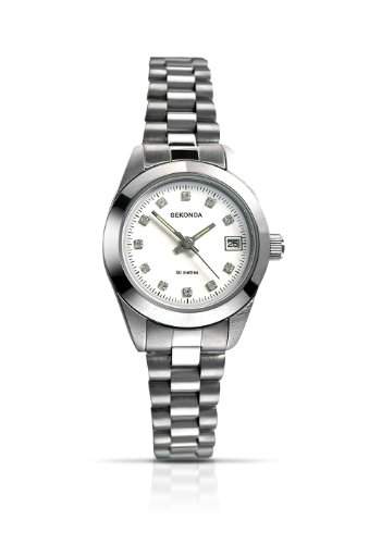 SEKONDA Damen-Armbanduhr Analog Sonstige Materialien Silber 402027