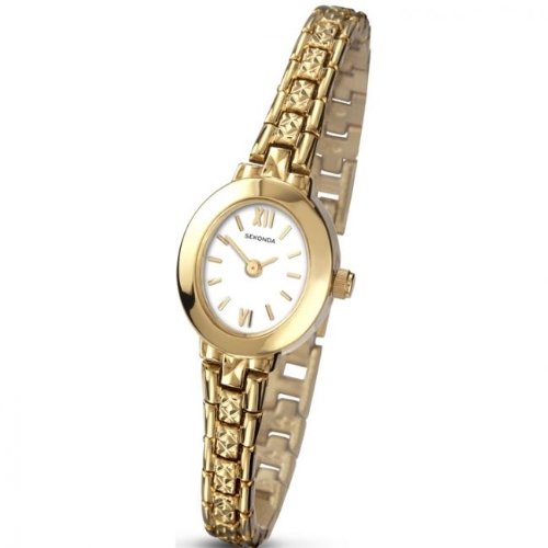 Sekonda Ladies gold plated white dial watch 4579