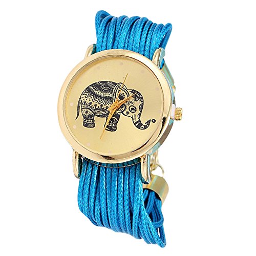 Elefant indisch keine Ziffern geflochtene Textilband gold blau