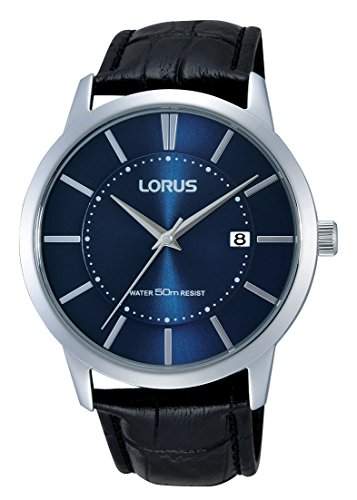 Lorus Herren-Armbanduhr XL Classik Analog Quarz Leder RS959BX9