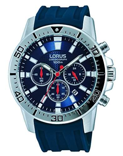 Lorus Herren-Armbanduhr XL Sport Analog Quarz Kautschuk RT365DX9