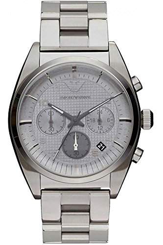 Emporio Armani Herren-Armbanduhr XL Chronograph Quarz Edelstahl beschichtet AR0375