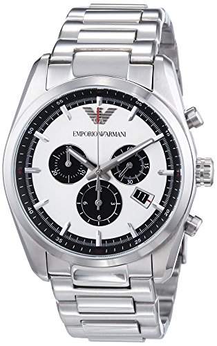 Emporio Armani Herren-Armbanduhr XL Chronograph Quarz Edelstahl AR6007