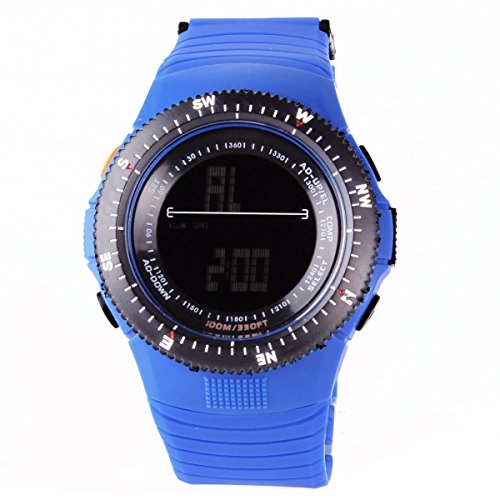 GSPStyle Mens Womens Digital LED Touch Screen Design Wrist Watch Bracelet Silicone Band Strap Colour Purple