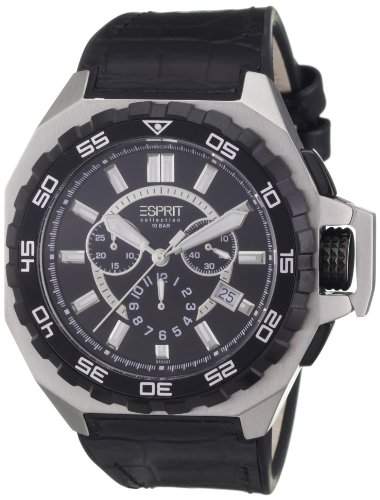 Esprit Herren-Armbanduhr Chronograph Leder EL101011F02