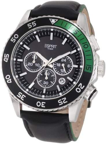 Esprit Herren-Armbanduhr XL Chronograph Leder ES103621001