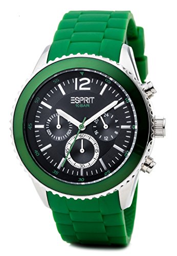 Esprit Marin Men Green Chronograph Quarz Silikon ES105331007