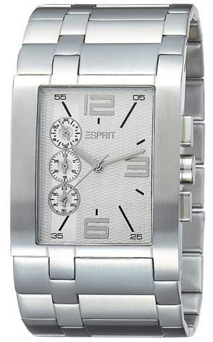 Esprit Herren-Armbanduhr Houston Bold Man Silver Chronograph Quarz Edelstahl ES103891001