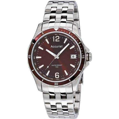 Accurist Mens Brown Bezel Sports Watch - MB923BR